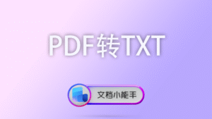 PDF转TXT