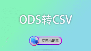ODS转CSV